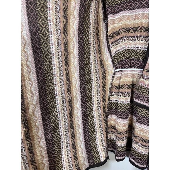 Alison Andrews Sweater Women M Pink Striped Western Boho Aztec Chevron Floral - Picture 4 of 11